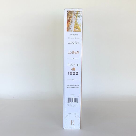 New sealed Trefl 1000pcs Adult Puzzle -He's Laughing Canadian First Nation - Picture 13 of 16